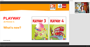 Vorschaubild eines Live-Mitschnitts eines Online-Seminars zu „Playway ab Klasse 3 What's new?“
