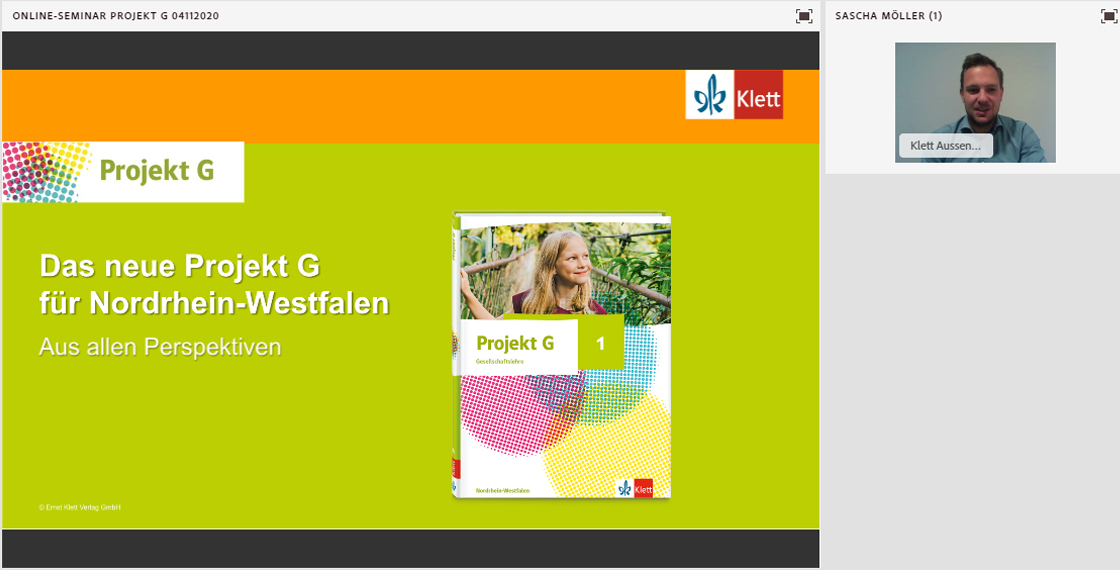 Vorschaubild eines Live-Mitschnitts eines Online-Seminars zu „Das neue Projekt G für NRW“