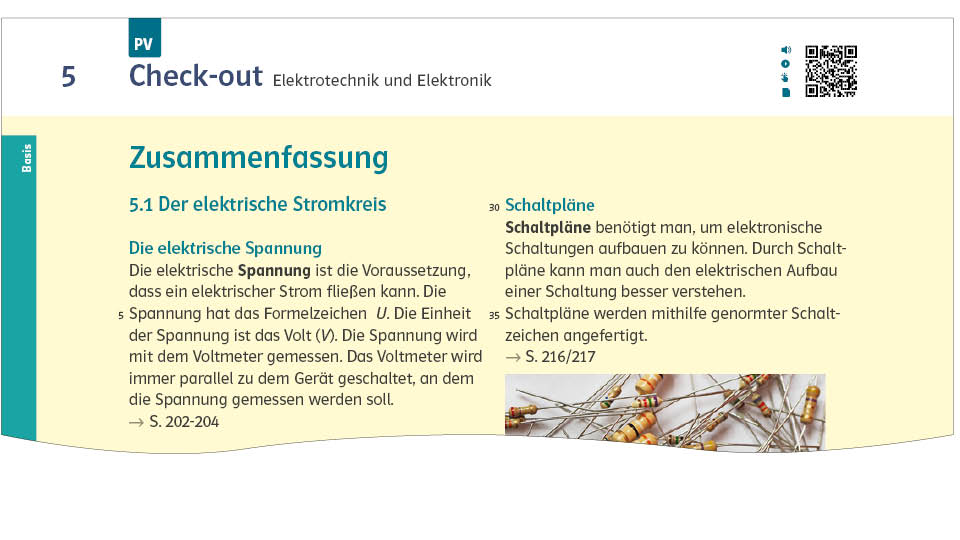Beispielhafte Darstellung der Prüfungsvorbereitung aus dem Schulbuch Prisma Technik