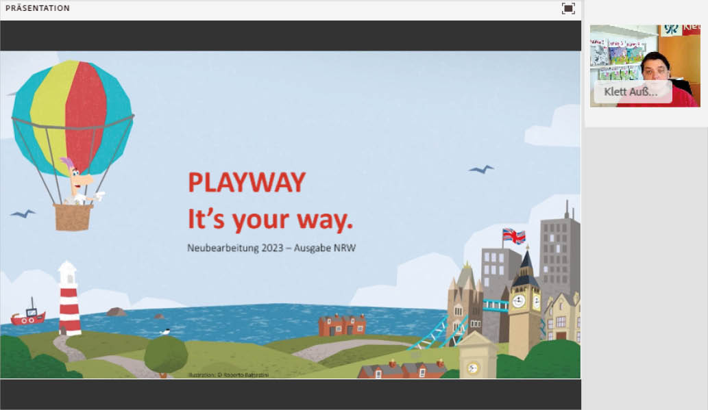Vorschaubild eines Live-Mitschnitts eines Online-Seminars zu „Englisch ab Klasse 3 Playway oder Come in?“