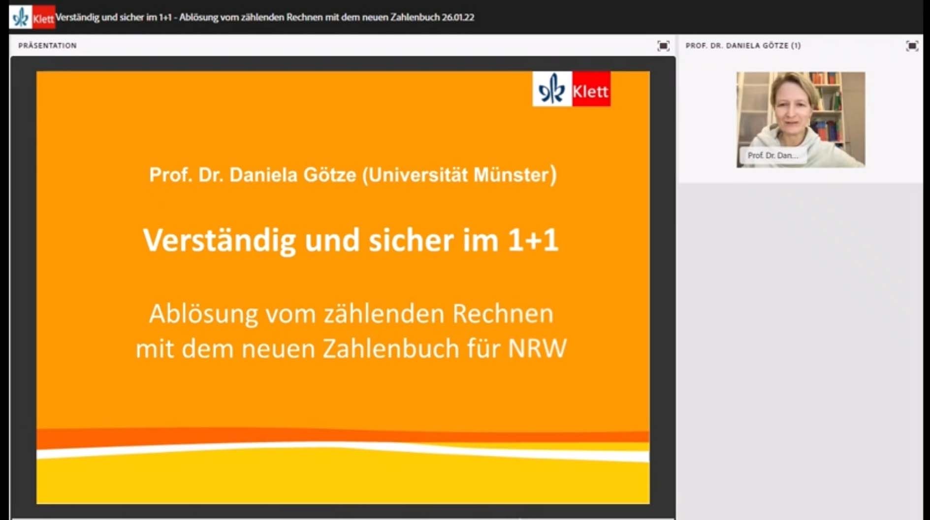 Vorschaubild eines Online-Seminars zu „Verständig und sicher im 1+1“
