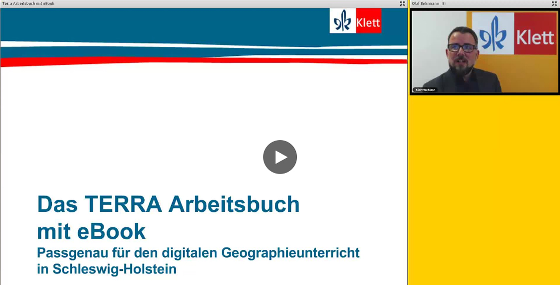 Vorschaubild eines Live-Mitschnitts eines Online-Seminars zu „TERRA Arbeitsbuch mit eBook für Schleswig-Holstein“