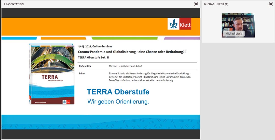 Vorschaubild eines Online-Seminars zu „Corona-Pandemie und Globalisierung eine Chance oder Bedrohung?“