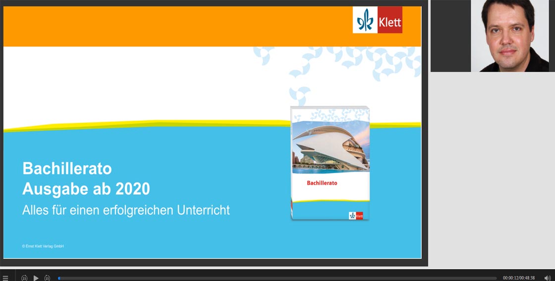 Vorschaubild eines Live-Mitschnitts eines Online-Seminars zu „Bachillerato“